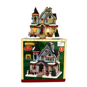 Lemax Christmas Joy Residence, 2023 Christmas Village With Cord and Box #35035